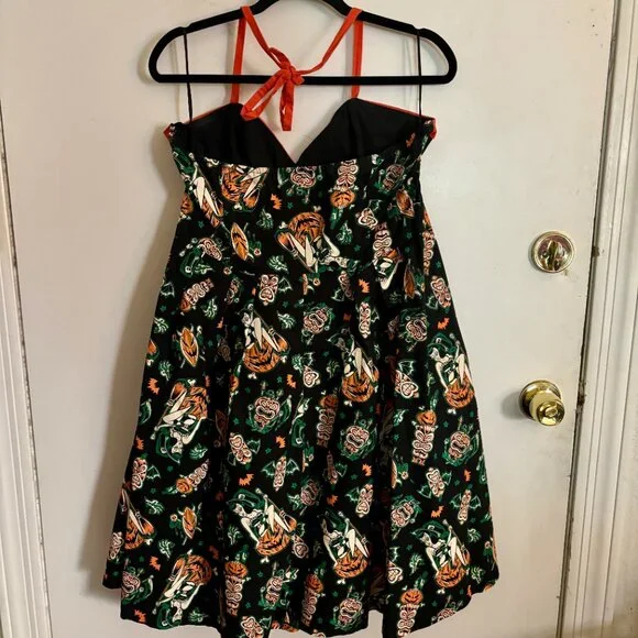 Sourpuss Hallow-Tiki Spooksville Dress - Picture 4 of 6